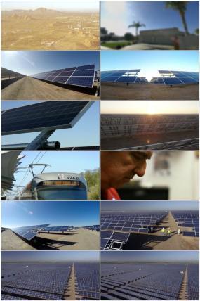 自然能源之太阳能发电厂视频素材